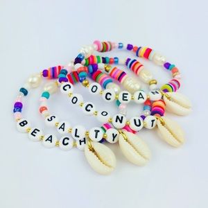 Customize Shell Pearl Colorful Beaded Bracelet